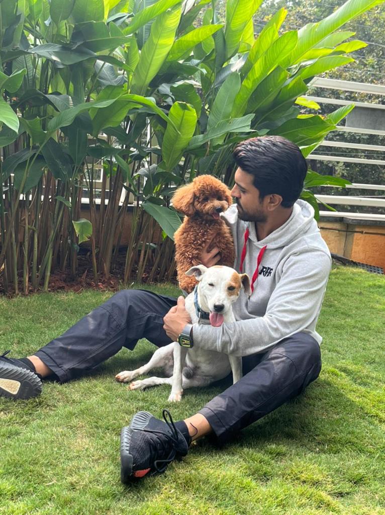 RRR Actor Ram Charan & Rhyme - An adorable duo - ABK Grooming