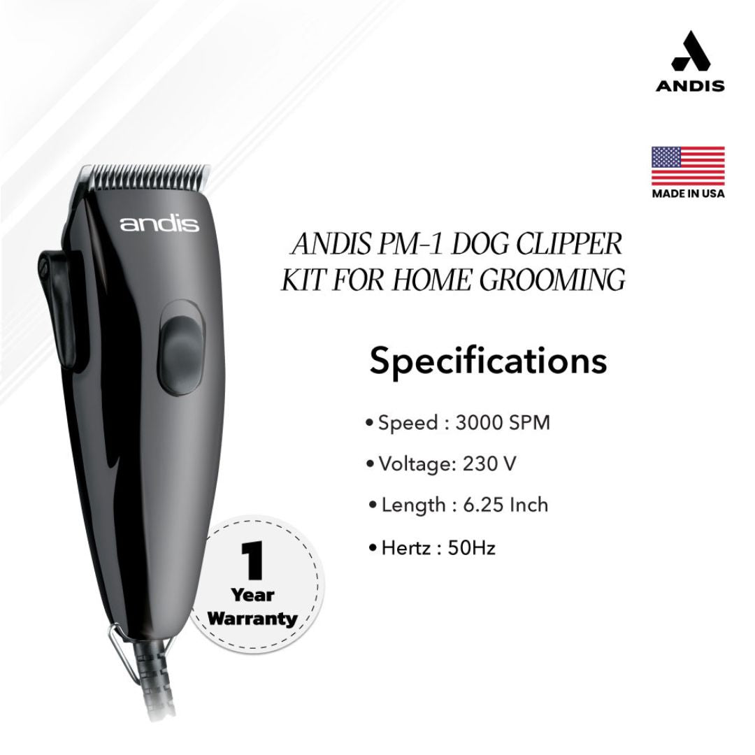 Andis Adjustable Blade Pet Clipper Kit