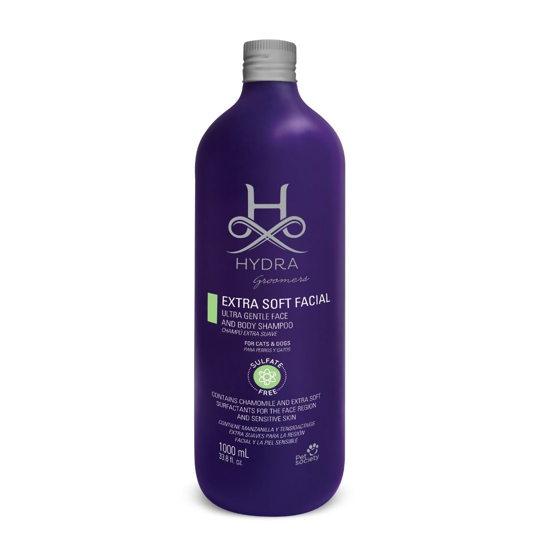 Hydra Professional Extra Soft Facial Shampoo, 1 litre Dog shampoo, Best dog shampoo, Hydra dog shampoo for adult dogs online, Sulfate free dog shampoo online, Best price of the Hydra dog