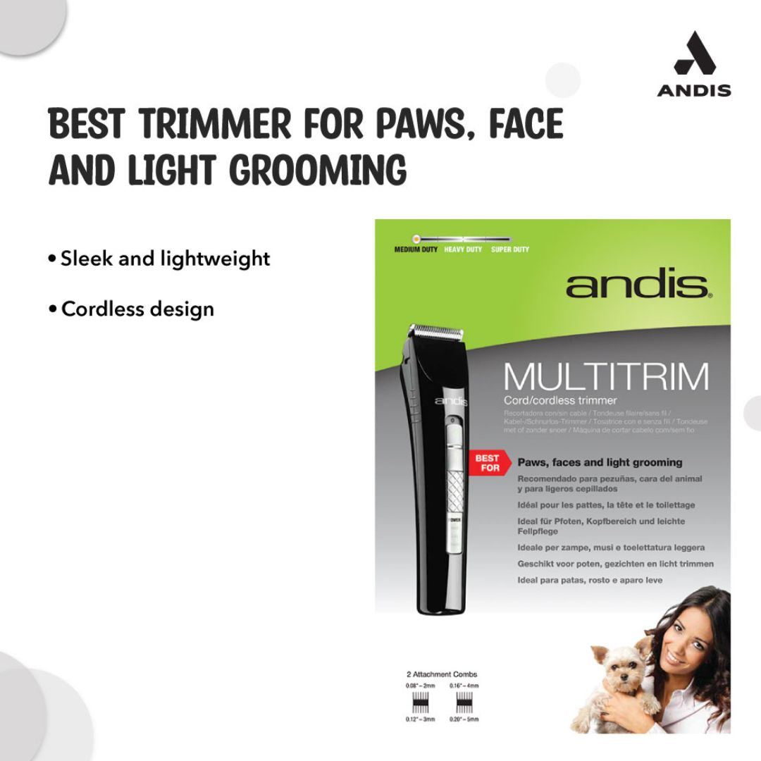 Andis CLT MultiTrim Cord/Cordless Trimmer, Black