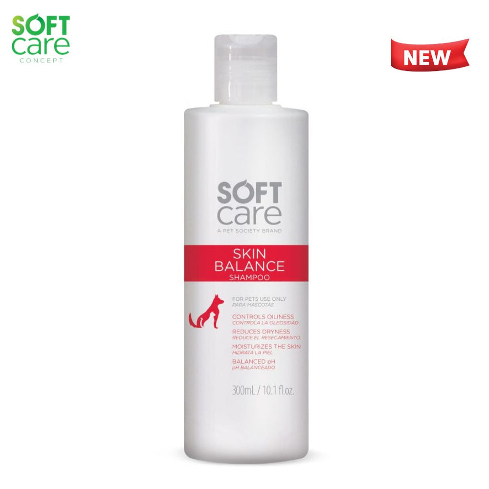 SoftCare pet shampoo, SoftCare Skin Balance shampoo, SoftCare for oily pet coats, SoftCare for dry pet skin, SoftCare for balanced pH, SoftCare for moisturized skin, SoftCare for healthy skin, SoftCare for shiny coats, SoftCare for soft fur, SoftCare for tangle-free hair, SoftCare for easy brushing