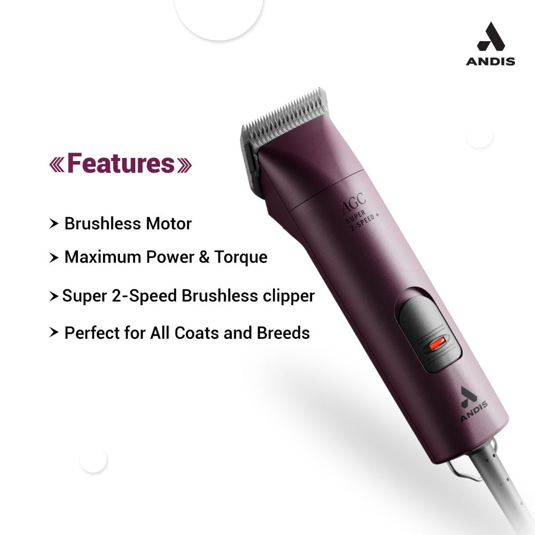 Andis AGC 2 Speed Pet Clipper For Pet Groomers Shop Now ABK Grooming