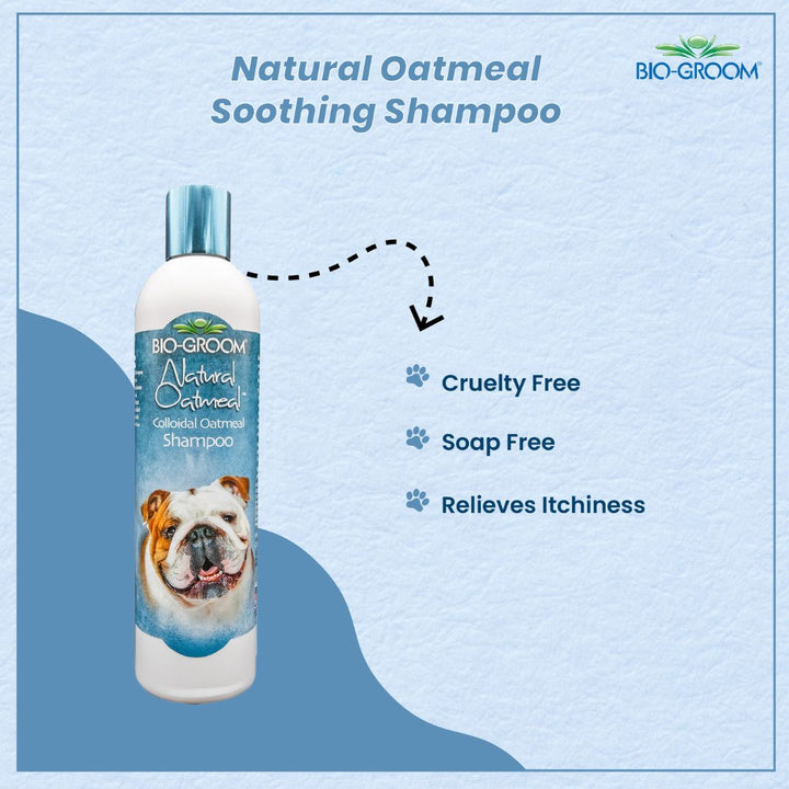 Bio-Groom Bathing Shampoo, Natural Oatmeal Dog Shampoo, Best pet shampoo, Cruelty-Free pet shampoo, Pet shampoo relieves itchiness