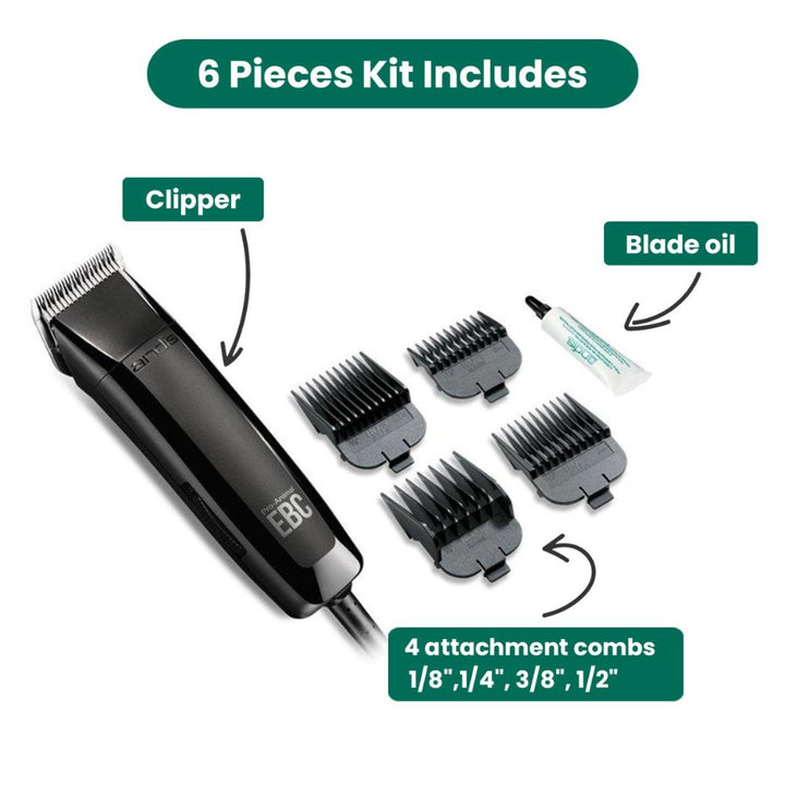 Electric pet grooming clipper - Andis EBC Single Speed Clipper, lightweight and ergonomic, ultra-quiet performance, best for medium coated dogs in 2024