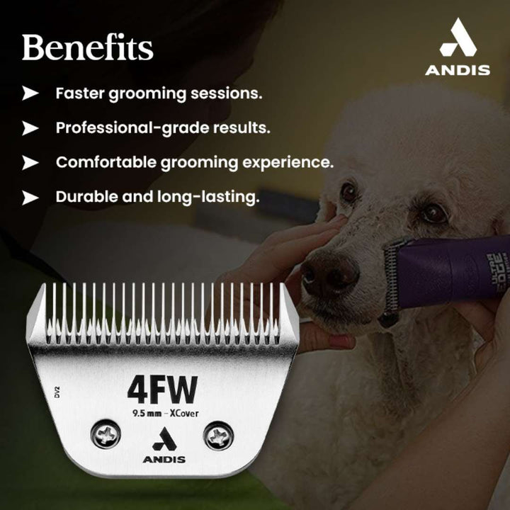 Andis Wide Blades For Grooming Clipper–  4FW Long Lasting Sharpness