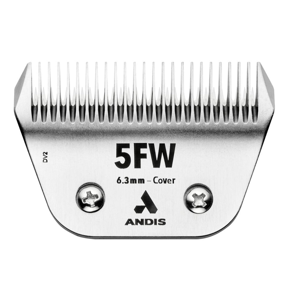 Andis wide blades for pet grooming, pet grooming blades for pets, best wide clipper blades, 5FW pet clipper wide blades, dog grooming accessories, cat grooming accessories, professional grooming accessories