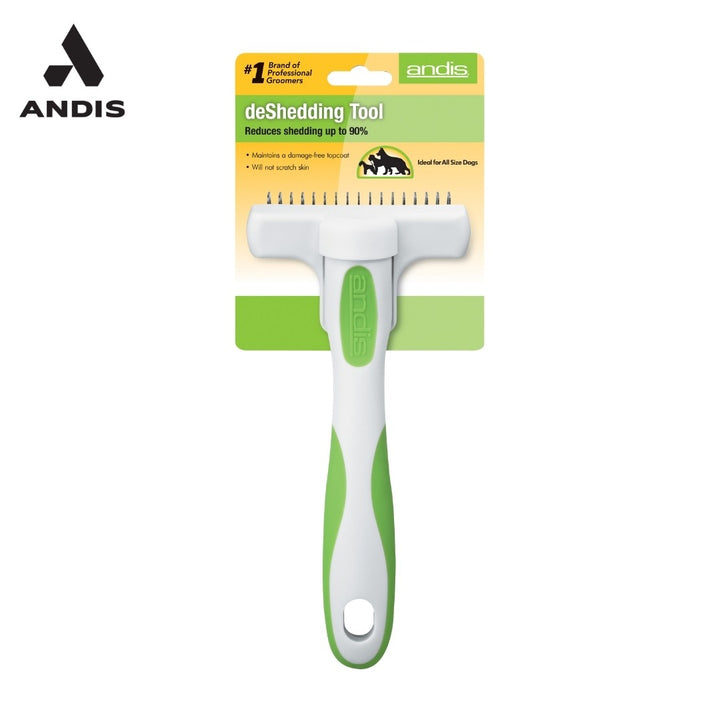 Andis Premium De-shedding Tool – Ergonomic Design for Grooming Dogs and Cats