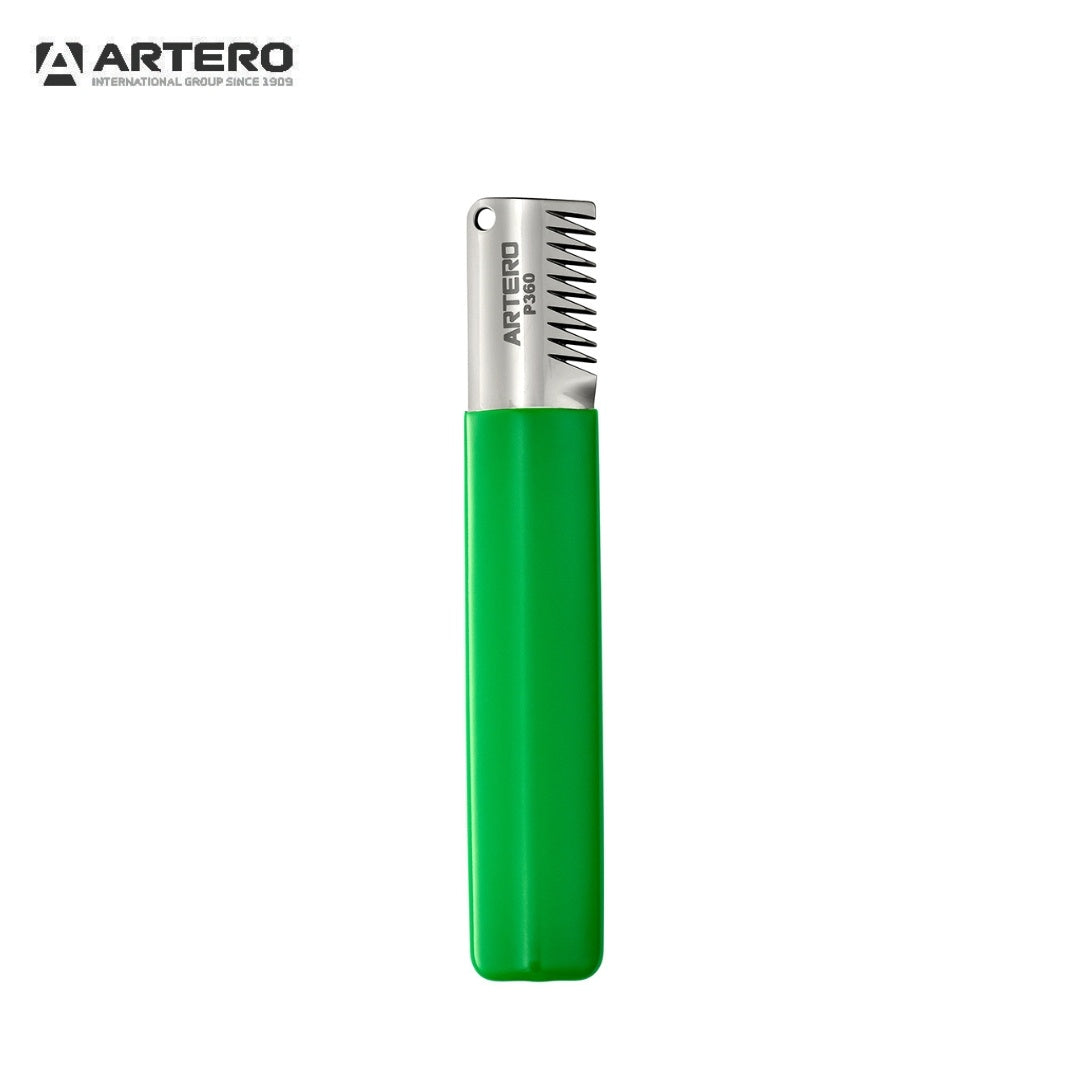 Artero Wider Teeth Stripping Knife, Coarse Green