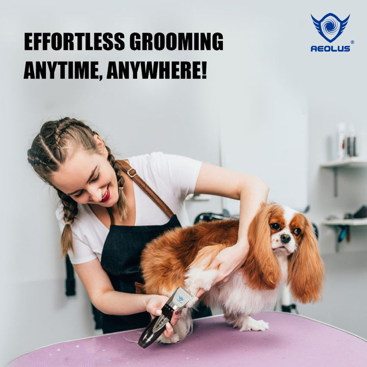 best clippers for double coated dogs, grooming clippers with adjustable blade, lightweight pet clippers, Aelous Ceramic Edge Cordless Clipper