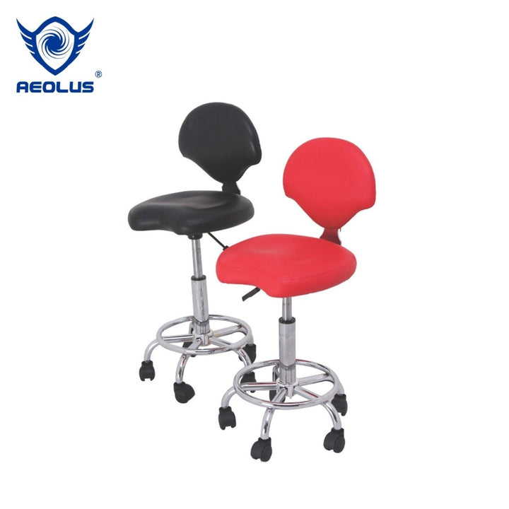 Aelous Grooming Chair Red and Black Colours