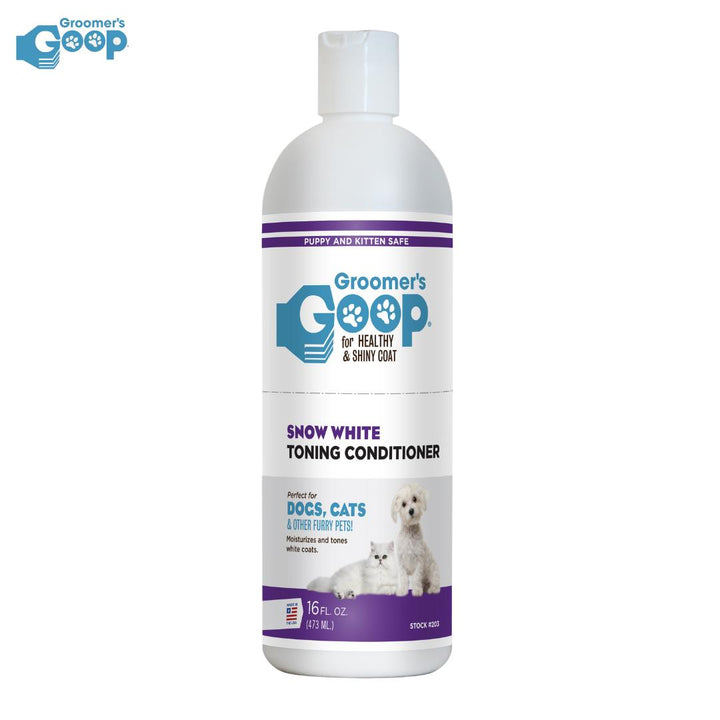 Groomers Goop Snow White Toning Conditioner, 473 ml