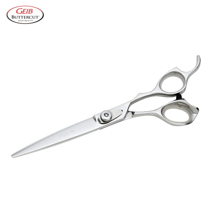 curved pet grooming scissors for detailed work, curved pet grooming scissors for sculpting, curved pet grooming scissors for blending, curved pet grooming scissors for thinning, curved pet grooming scissors for de-shedding, curved pet grooming scissors for grooming dogs with long hair