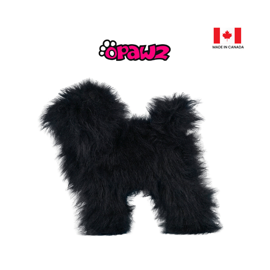 Opawz Toy Poodle Whole Body Dog Wig, Black