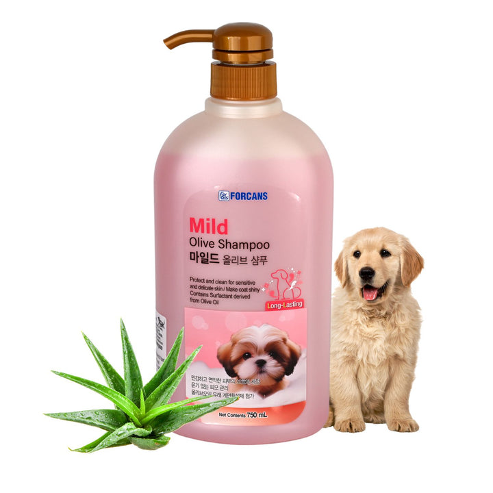 Forcans Mild Olive Shampoo For Dogs, 750 ml