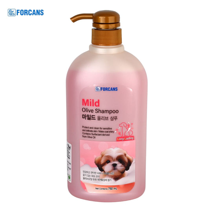 Forcans Mild Olive Shampoo For Dogs, 750 ml