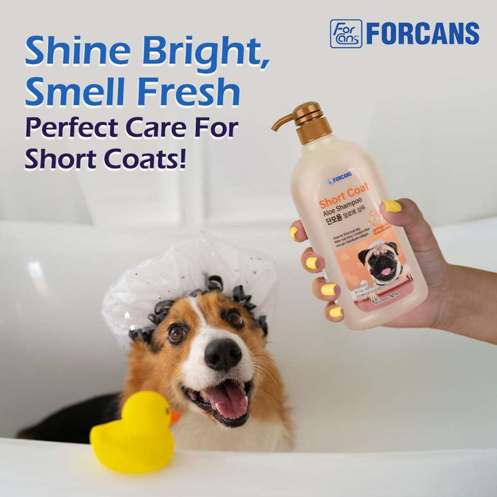 Forcans Short Coat Aloe Dog Shampoo, 750 ml