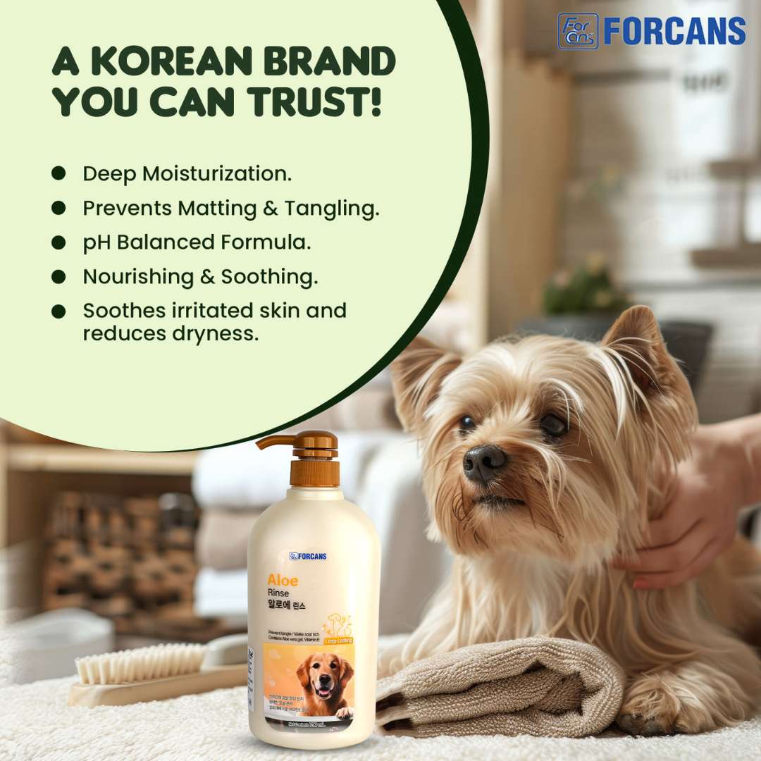 Forcans Aloe Rinse Dog Conditioner, 750 ml