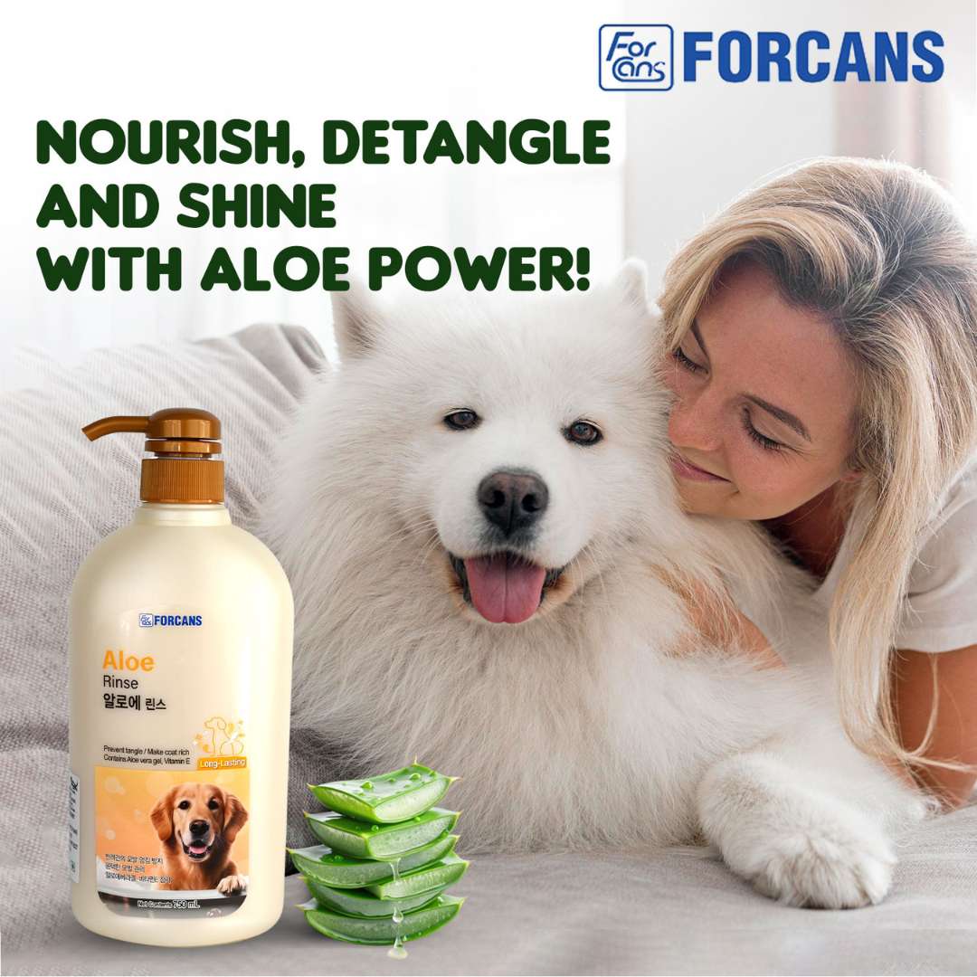 Forcans Aloe Rinse Dog Conditioner, 750 ml