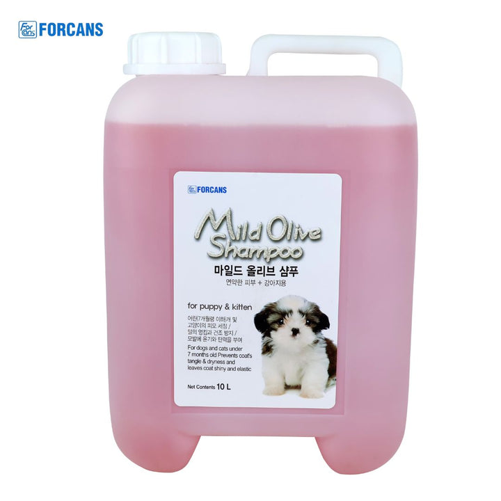 Forcans Mild Olive Shampoo For Dogs, 10 litre