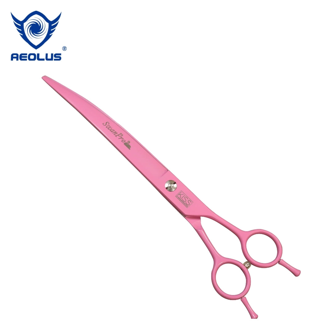 Swan Curved Scissors for Pets Assorted Colour - 8.5 inch