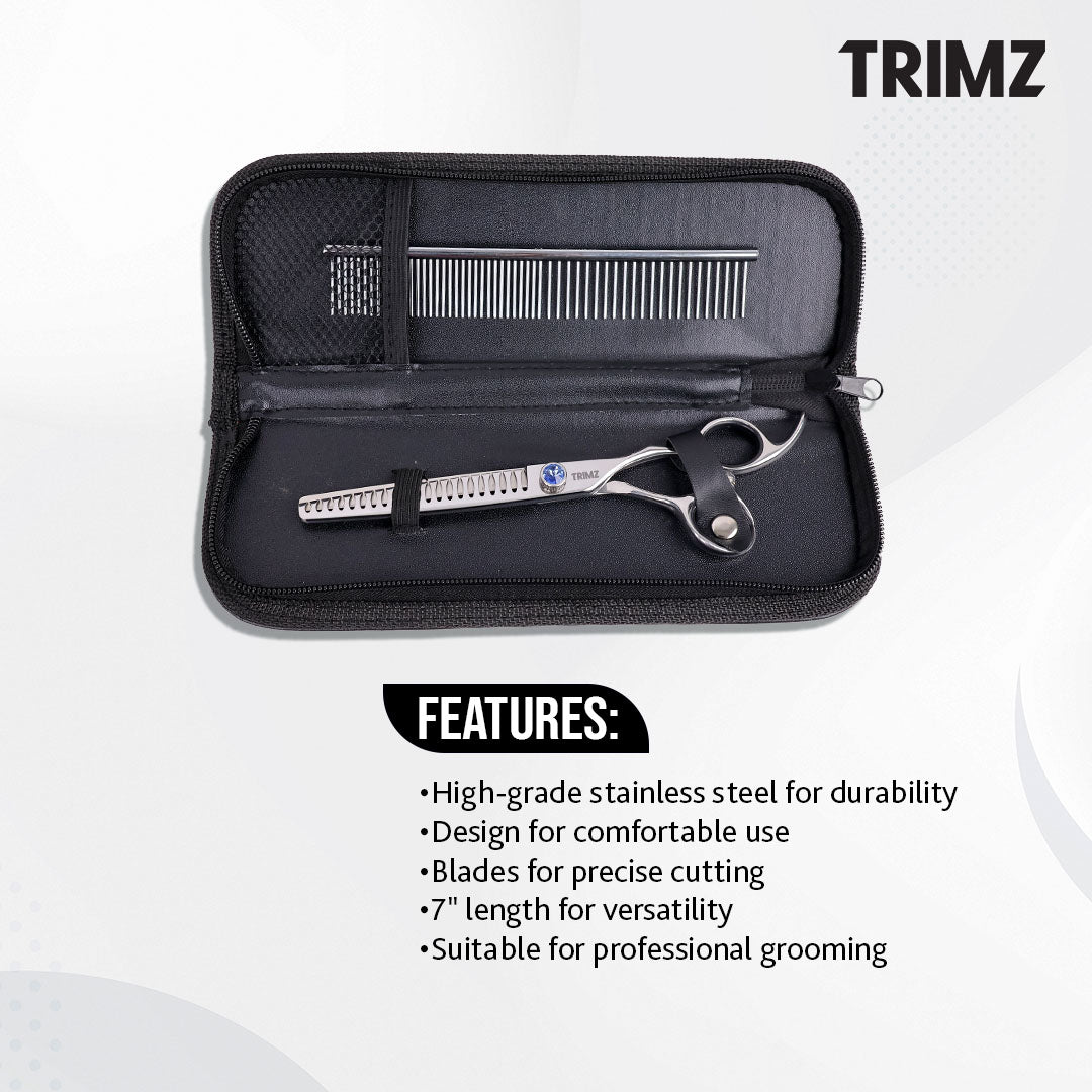 Top Rated Trimz Pet Grooming Chunker Scissors for Precise Trim