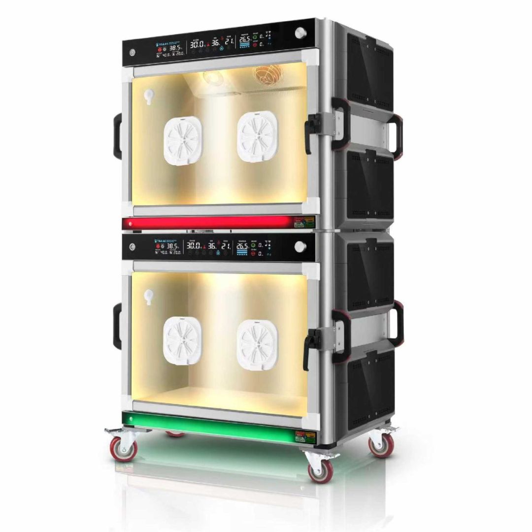 Precise Temperature & Humidity Control for Animal Comfort (ABK Grooming): An image of the temperature and humidity control panel on the Aeolus KaniStar TSAAS ICU from ABK Grooming. Create a stable and comfortable environment for optimal recovery, especially for newborn dogs and cats! Shop Now at ABK Grooming!