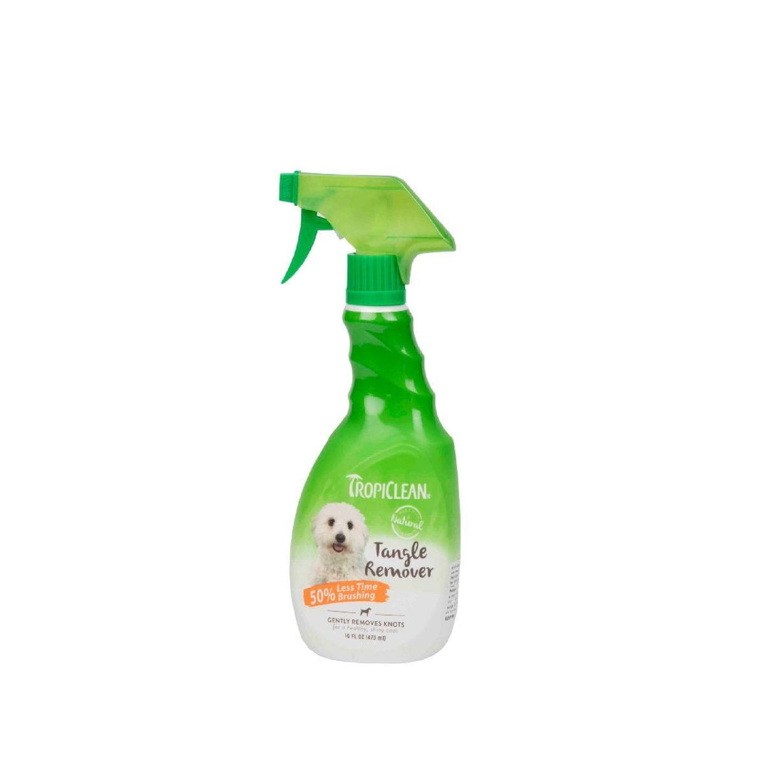 pet hair tangle remover. tangle remover spray for dogs, tangle remover for cats, tangle remover, tropiclean tangle remover for dogs, tropiclean tangle remover spray for pets