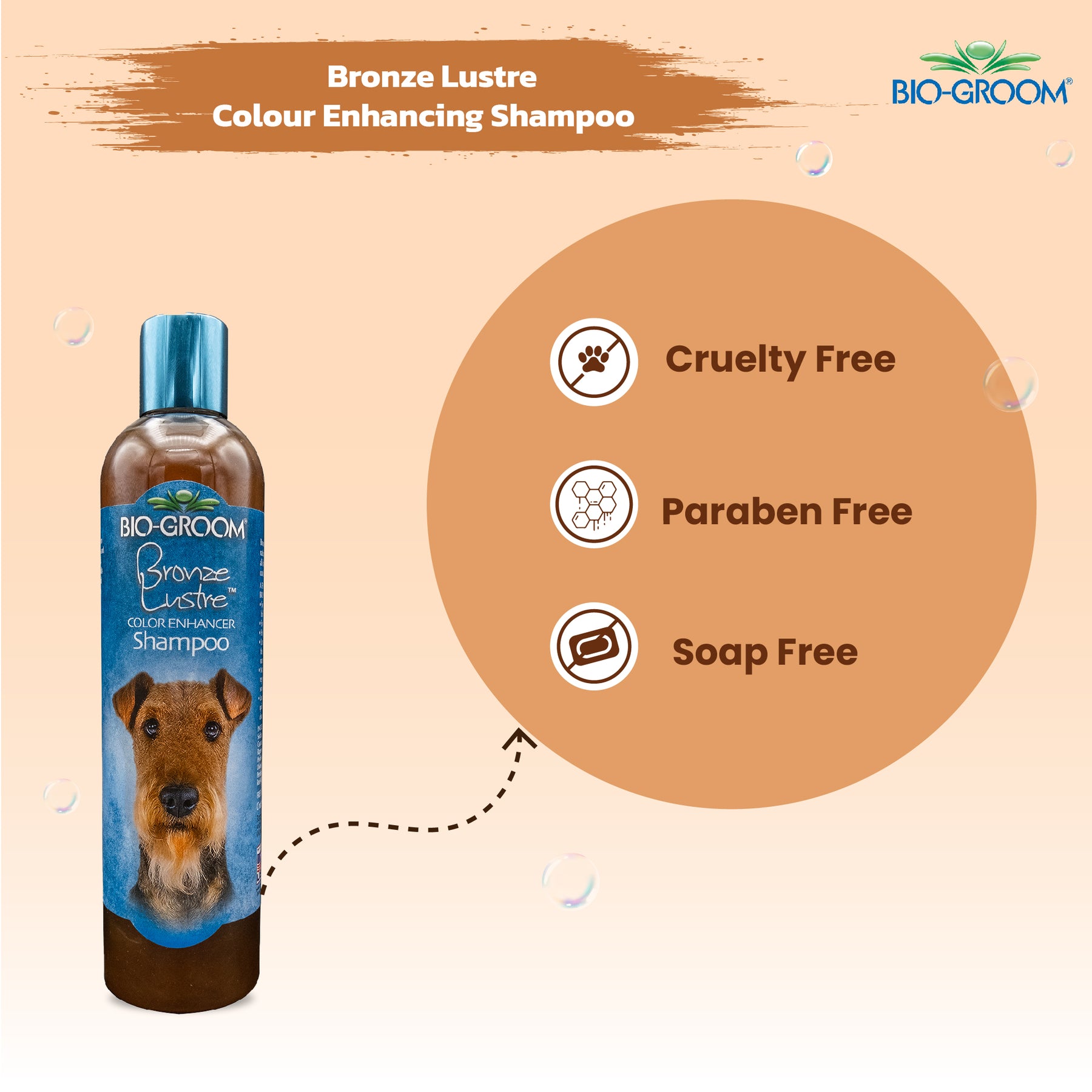 Color enhancing dog outlet shampoo