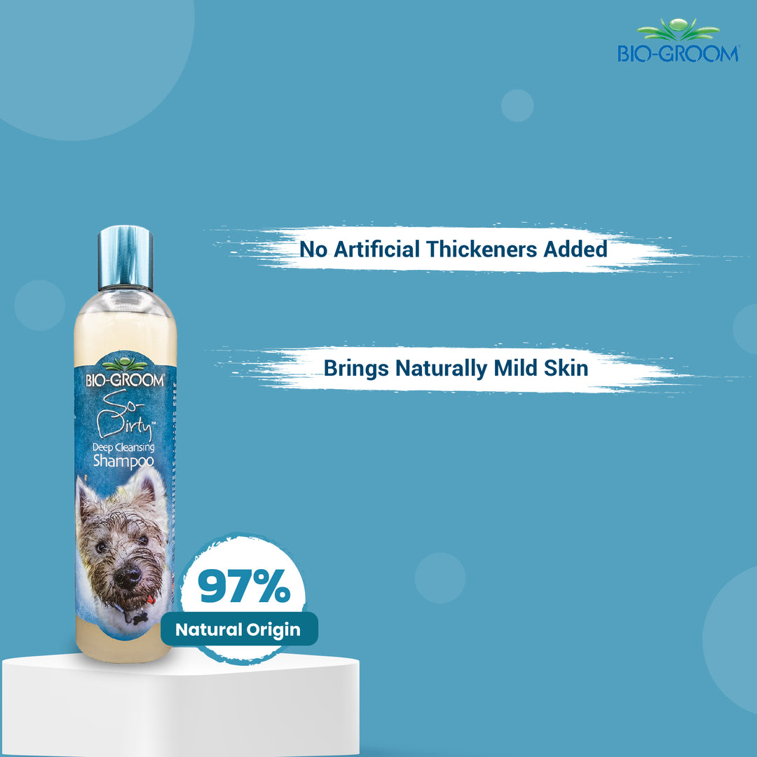 So Dirty Dog Bathing Shampoo. Cruelty free pet Bathing Shampoo for dogs, Dye free, soap free, Paraben free shampoo,Pet shampoo for dogs and cats, Shampoo for dogs and cats, Safe for puppies and kittens, Shampoo suitable for dogs and cats of all breeds, Bio groom Shampoo, Best Pet hair grooming shampoo, affordable pet bathing shampoo, Cruelty free pet shampoo, Odour Eliminating Pet Shampoo, Best Puppy Shampoo for Fleas, Dog Shampoo, Hypo Allergenic Pet Shampoo, ABK Grooming