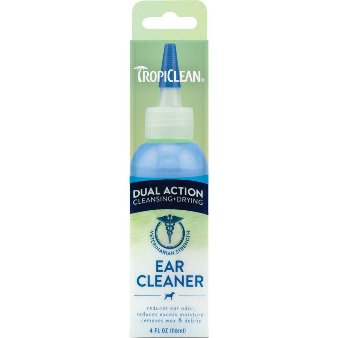 TropiClean Dual Action Ear Cleaner for Pets, 118ml