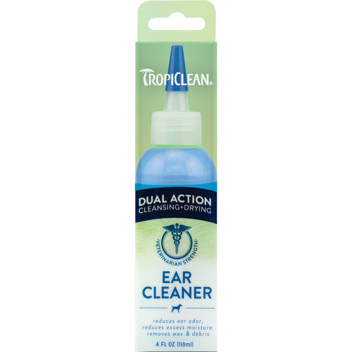 TropiClean Dual Action Ear Cleaner for Pets, 118ml