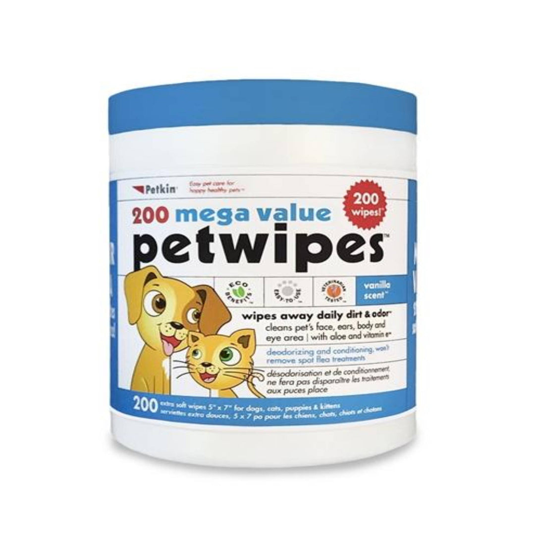 Mega Value Petwipes 200 Wipes