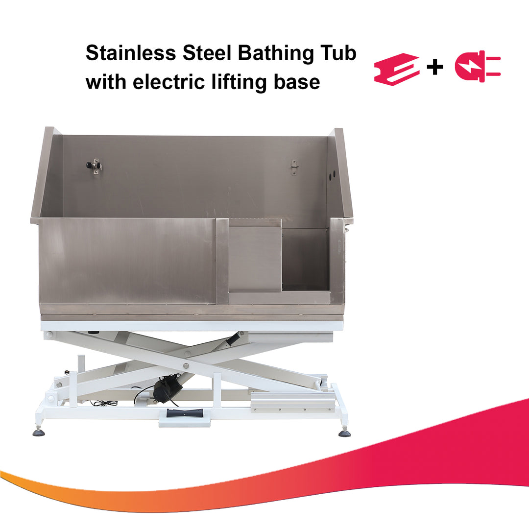 Electric Lift Stainless Bathing Tub by