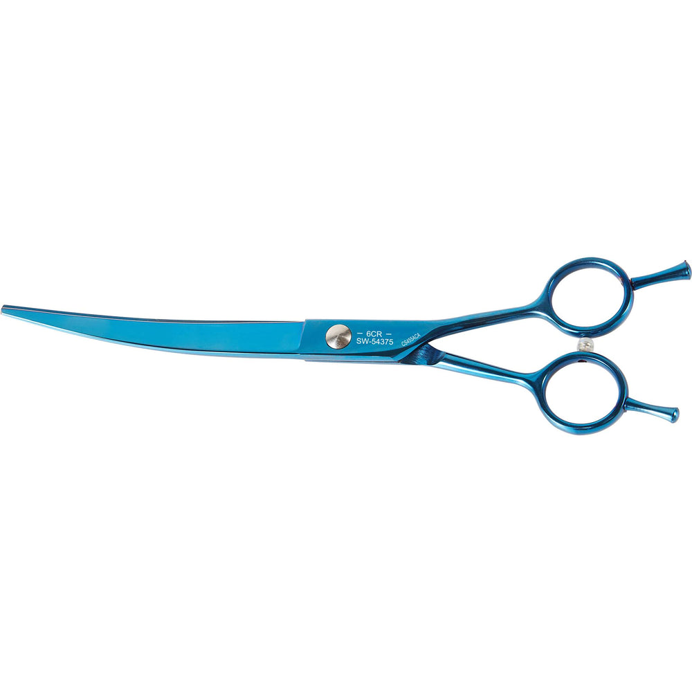 Swan Curved Scissors for Pets, Assorted Colour, 8 inch